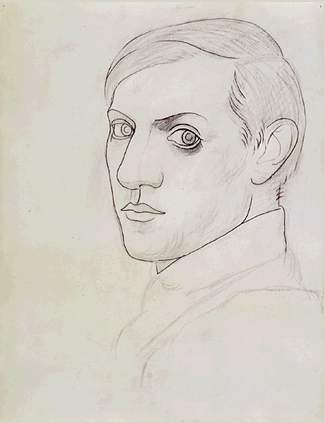 Self Portrait (1917) - Pablo Picasso Tablo