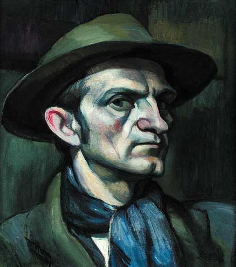 Self Portrait (1920) - Kmetty János Tablo