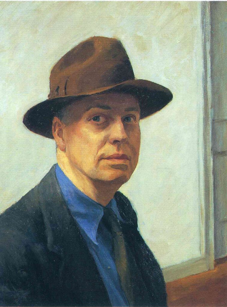 Self Portrait (1925) - Edward Hopper Tablo