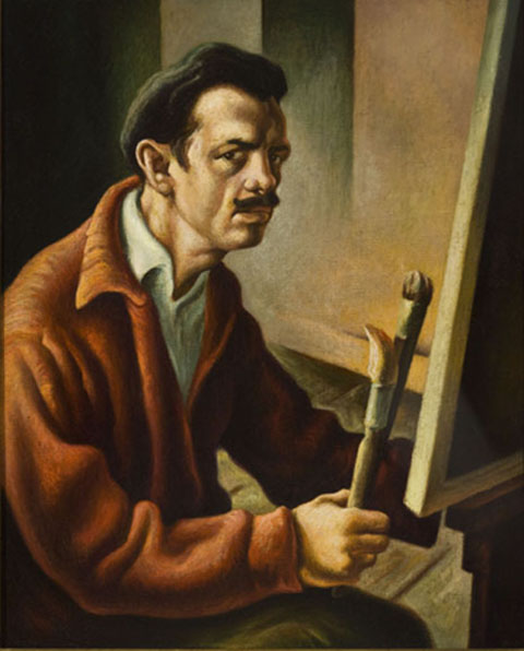 Self Portrait (1934) - Thomas Hart Benton Tablo