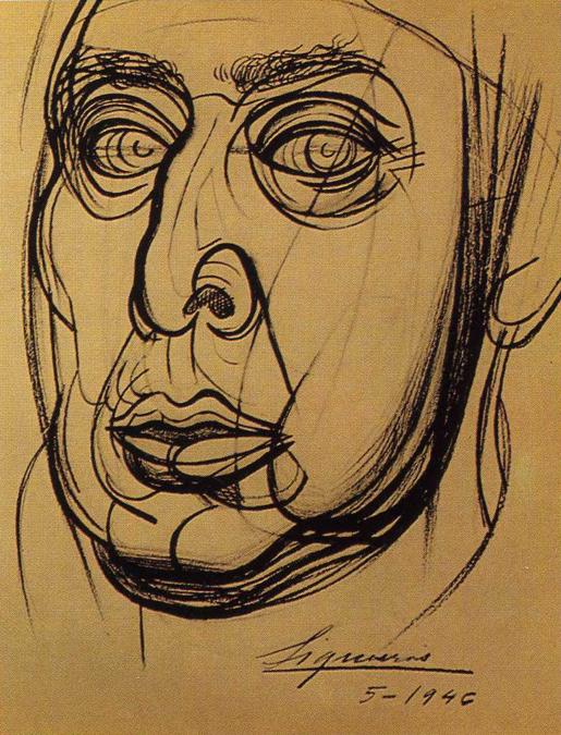 Self Portrait (1946) – David Alfaro Siqueiros Tablo