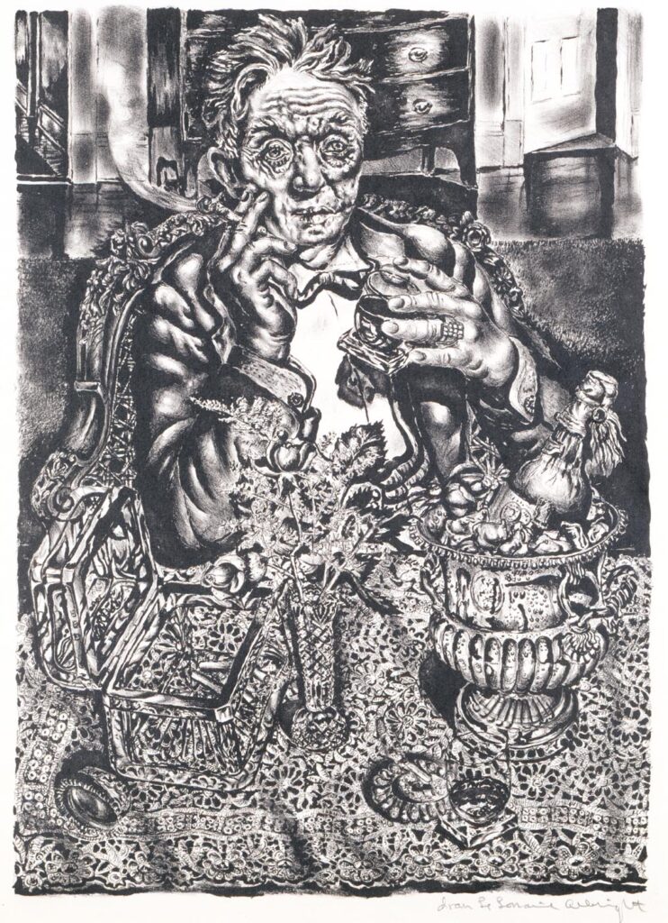 Self Portrait 55 East Division Street (1948) – Ivan Albright Tablo