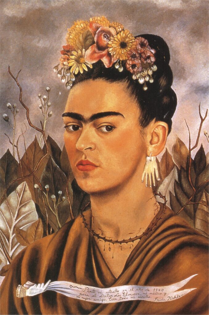 Self Portrait Dedicated to Dr Eloesser (1940) - Frida Kahlo Tablo