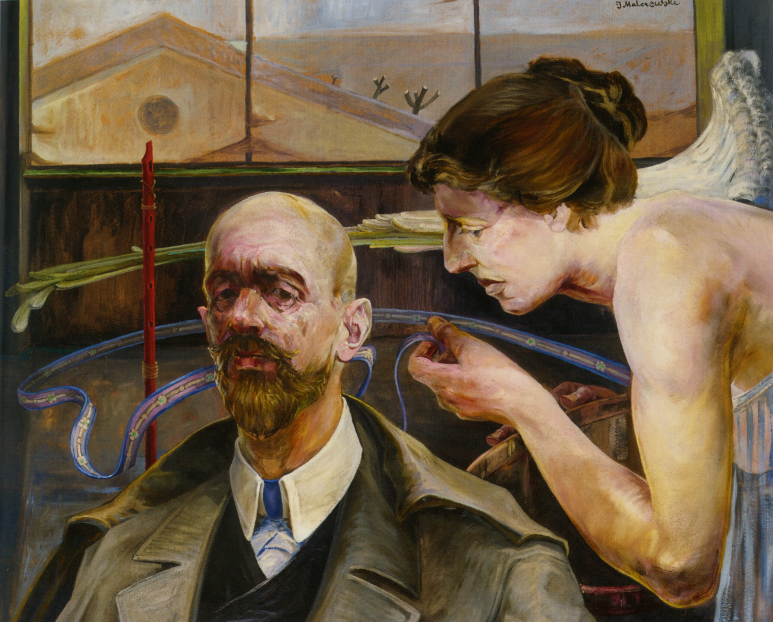 Self Portrait - Jacek Malczewski Tablo