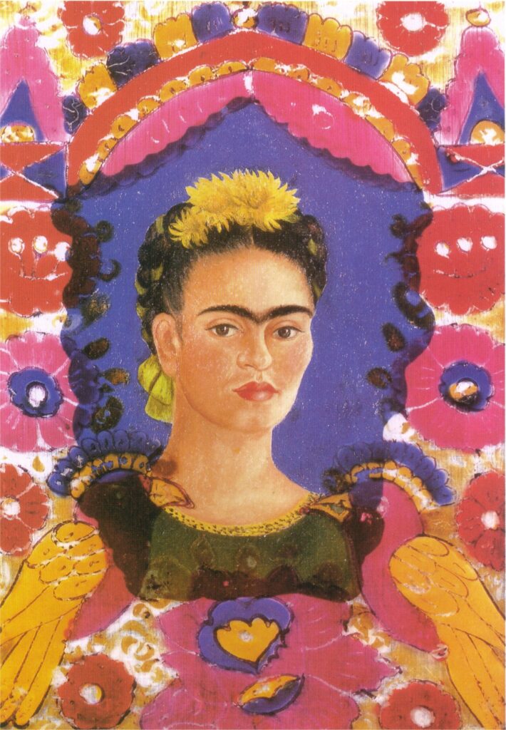 Self Portrait The Frame (1938) - Frida Kahlo Tablo