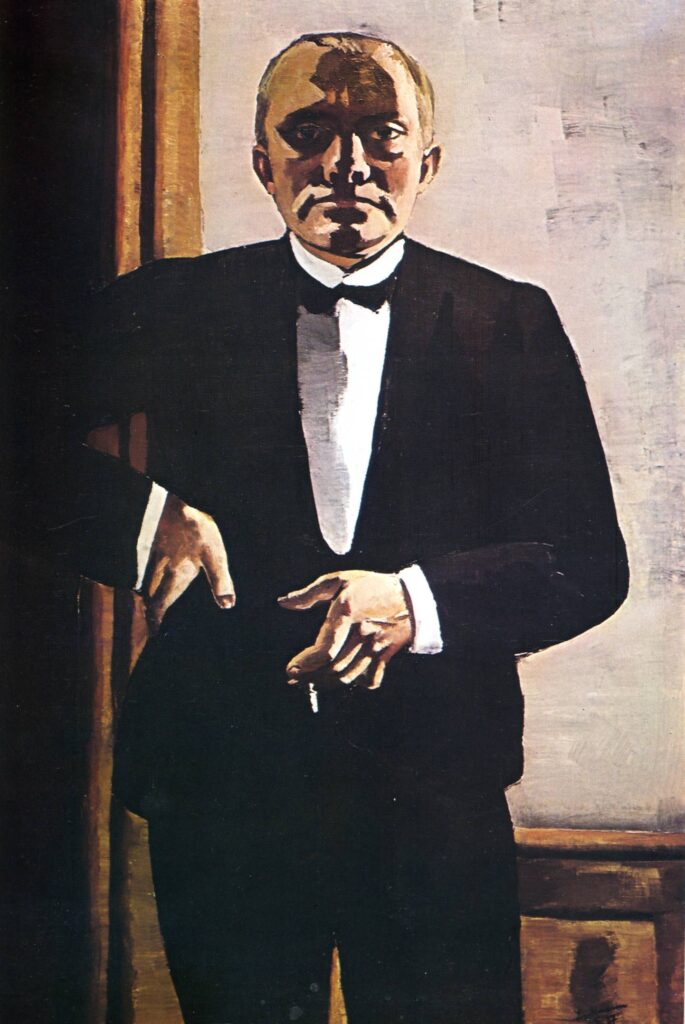 Self Portrait in Tuxedo (1927) - Max Beckmann Tablo