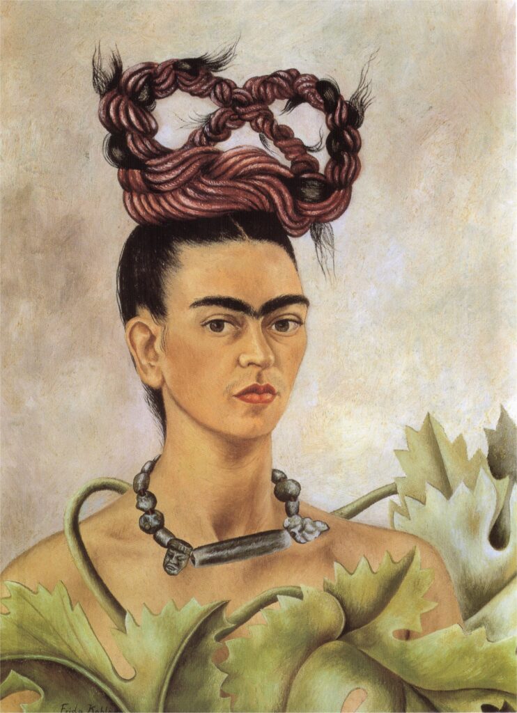 Self Portrait with Braid (1941) - Frida Kahlo Tablo
