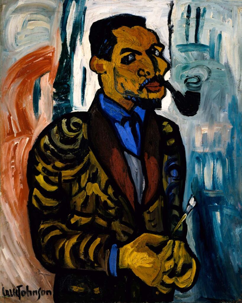 Self Portrait with Pipe (1937) - William H. Johnson Tablo