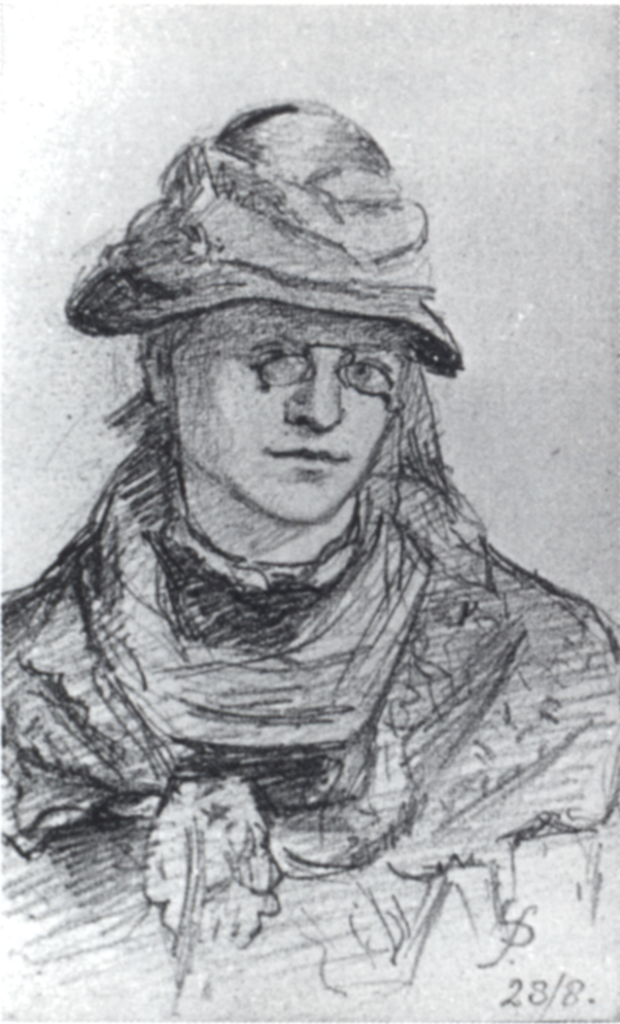 Self portrait (1875) - Sarah Purser Tablo