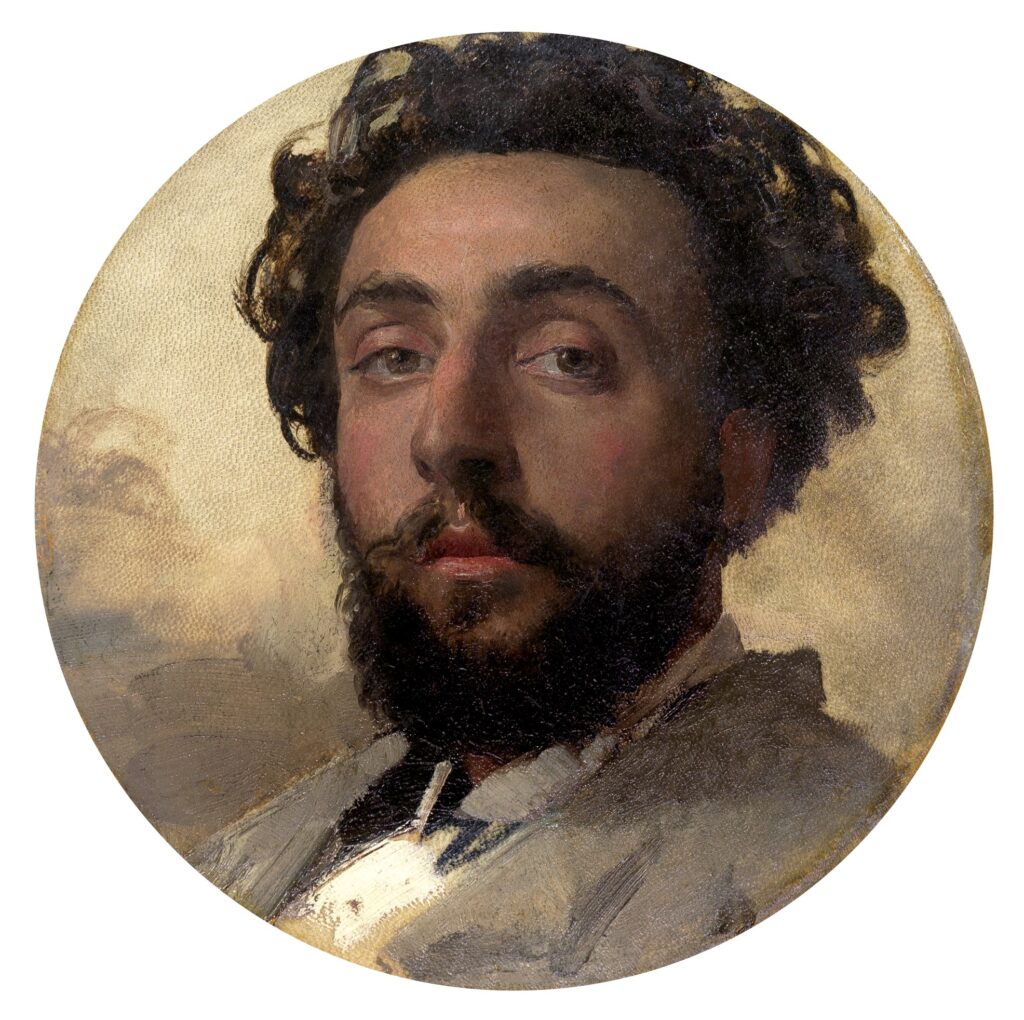 Self portrait (1885) - Ludovic Alleaume Tablo