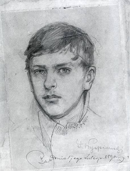 Self portrait (1890) - Stanisław Wyspiański Tablo