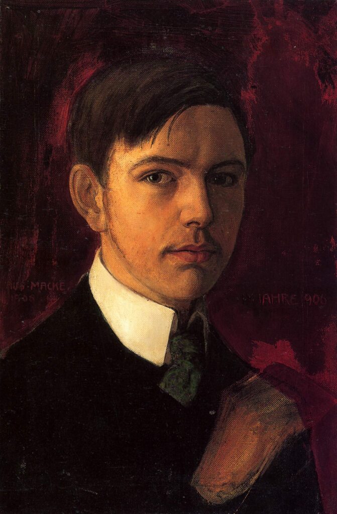 Self portrait (1906) - August Macke Tablo