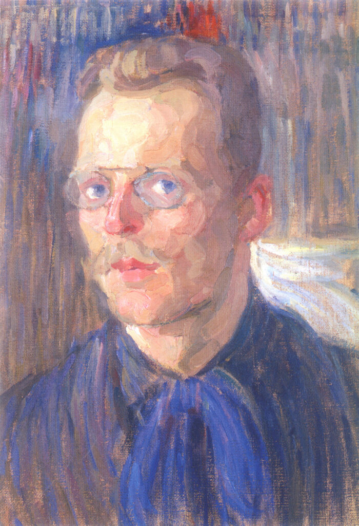 Self portrait (1907) - Oleksandr Bogomazov Tablo