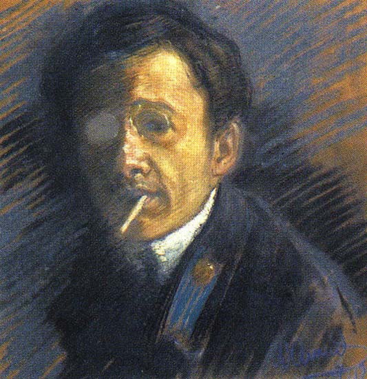 Self portrait (1910) – Jury Annenkov Tablo