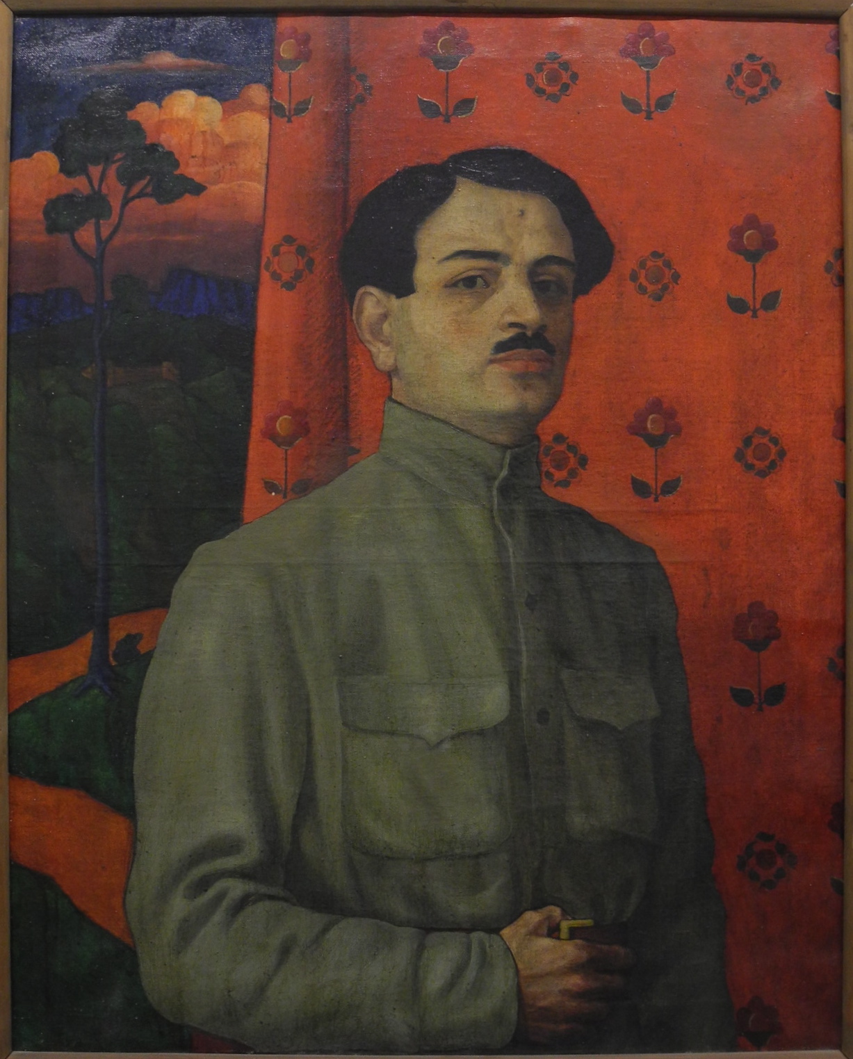 Self portrait (1917) - David Kakabadze Tablo
