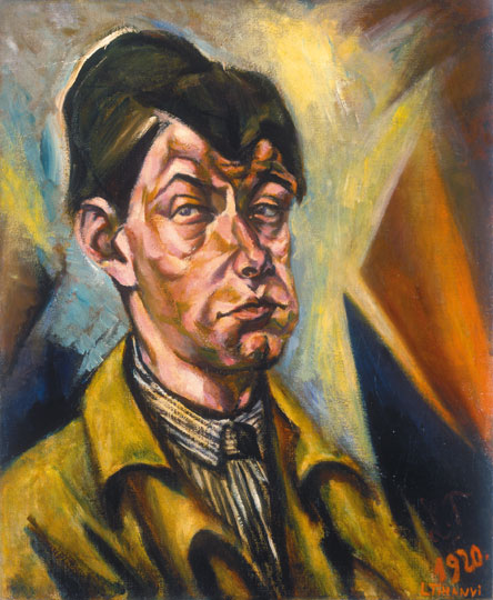 Self portrait (1920) - Lajos Tihanyi Tablo