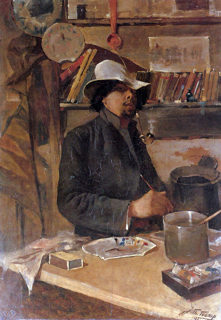 Self portrait - Jan Toorop Tablo