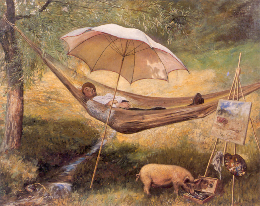 Selvportrett - Theodor Severin Kittelsen Tablo