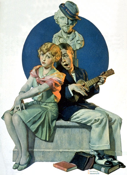 Serenade (1928) - Norman Rockwell Tablo