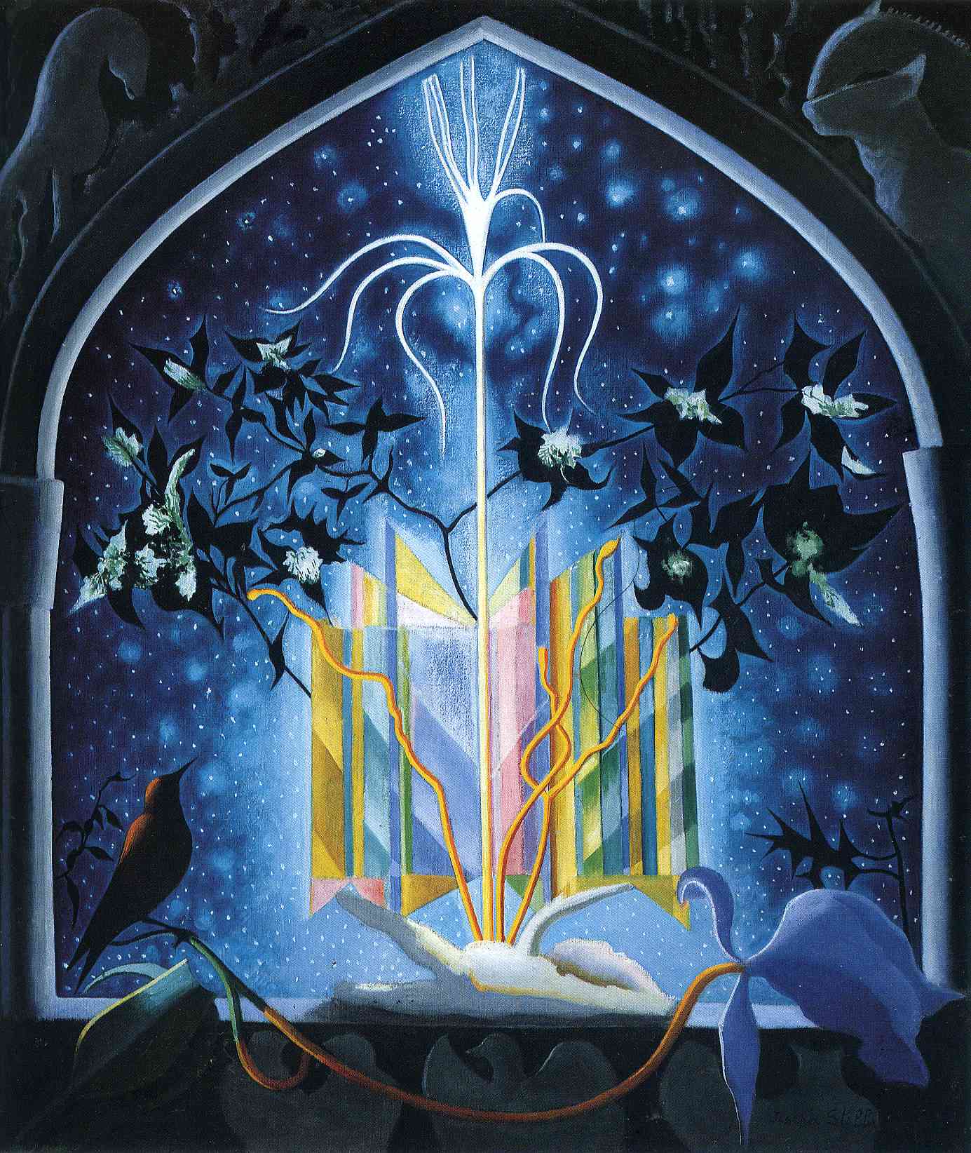 Serenade, A Christmas Fantasy - Joseph Stella Tablo