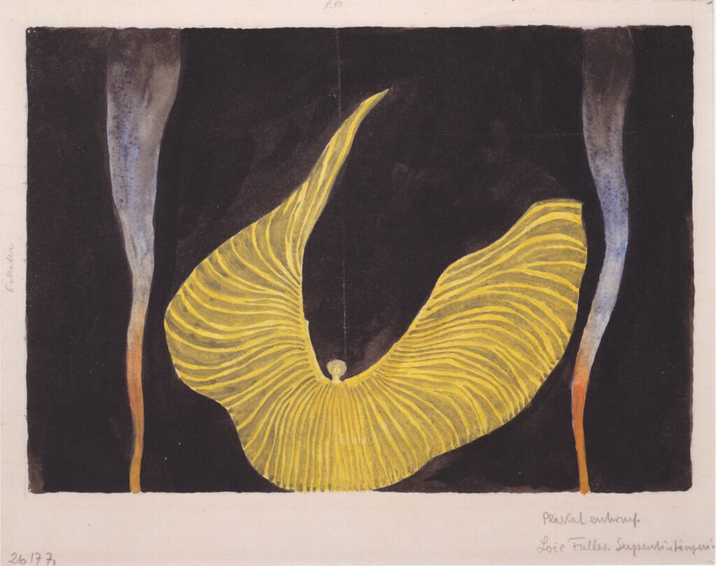 Serpentine dancer. Poster design for Lois Fuller. (1902) – Koloman Moser Tablo