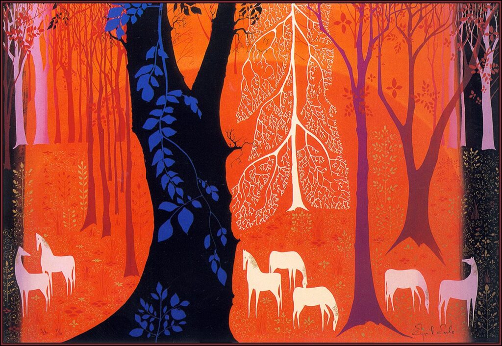 Seven White Horses - Eyvind Earle Tablo