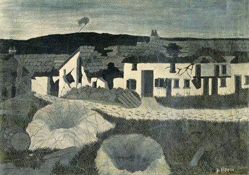 Shell Holes And Observation Balloon, Champagne Sector (1931) – Horace Pippin Tablo