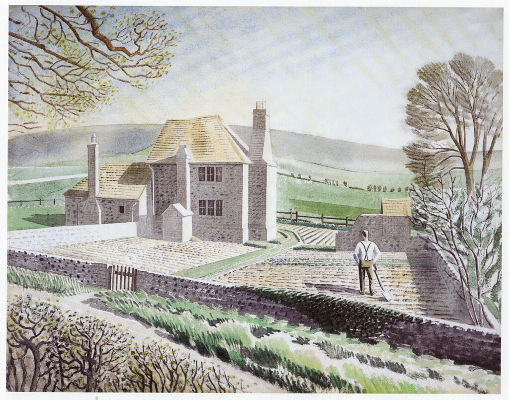 Shepherd’s Cottage - Eric Ravilious Tablo