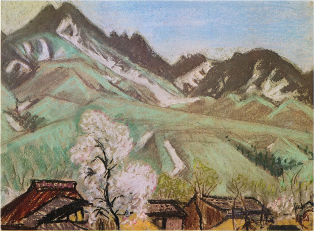 Shinano in Spring - Fujishima Takeji Tablo