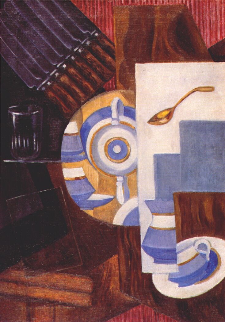 Sideboard with dishes (1915) - Olga Rozanova Tablo
