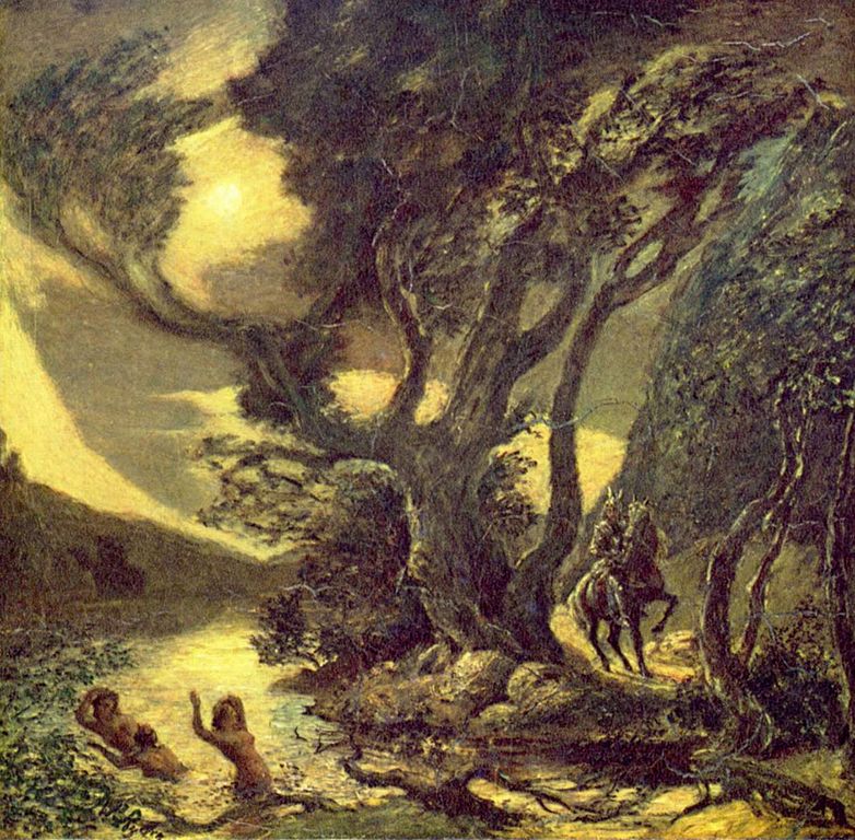 Siegfried and the Rhine Maidens (1888) - Albert Pinkham Ryder Tablo