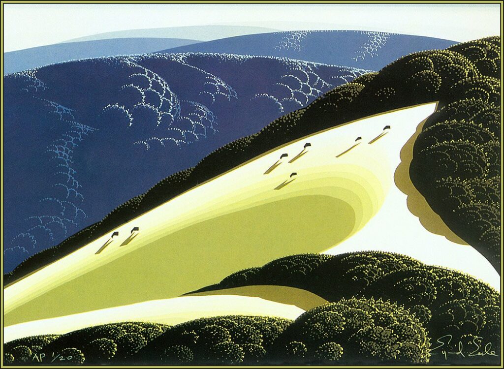 Sierra Madre Foothills - Eyvind Earle Tablo