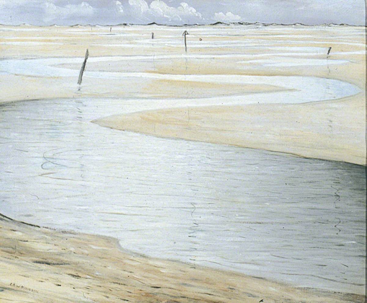 Silver Estuary (1925) - C. R. W. Nevinson Tablo