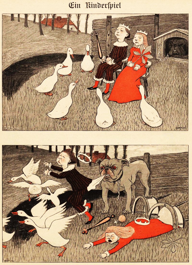 Simplicissimus magazine (1896) - Thomas Theodor Heine Tablo kanvas tablo