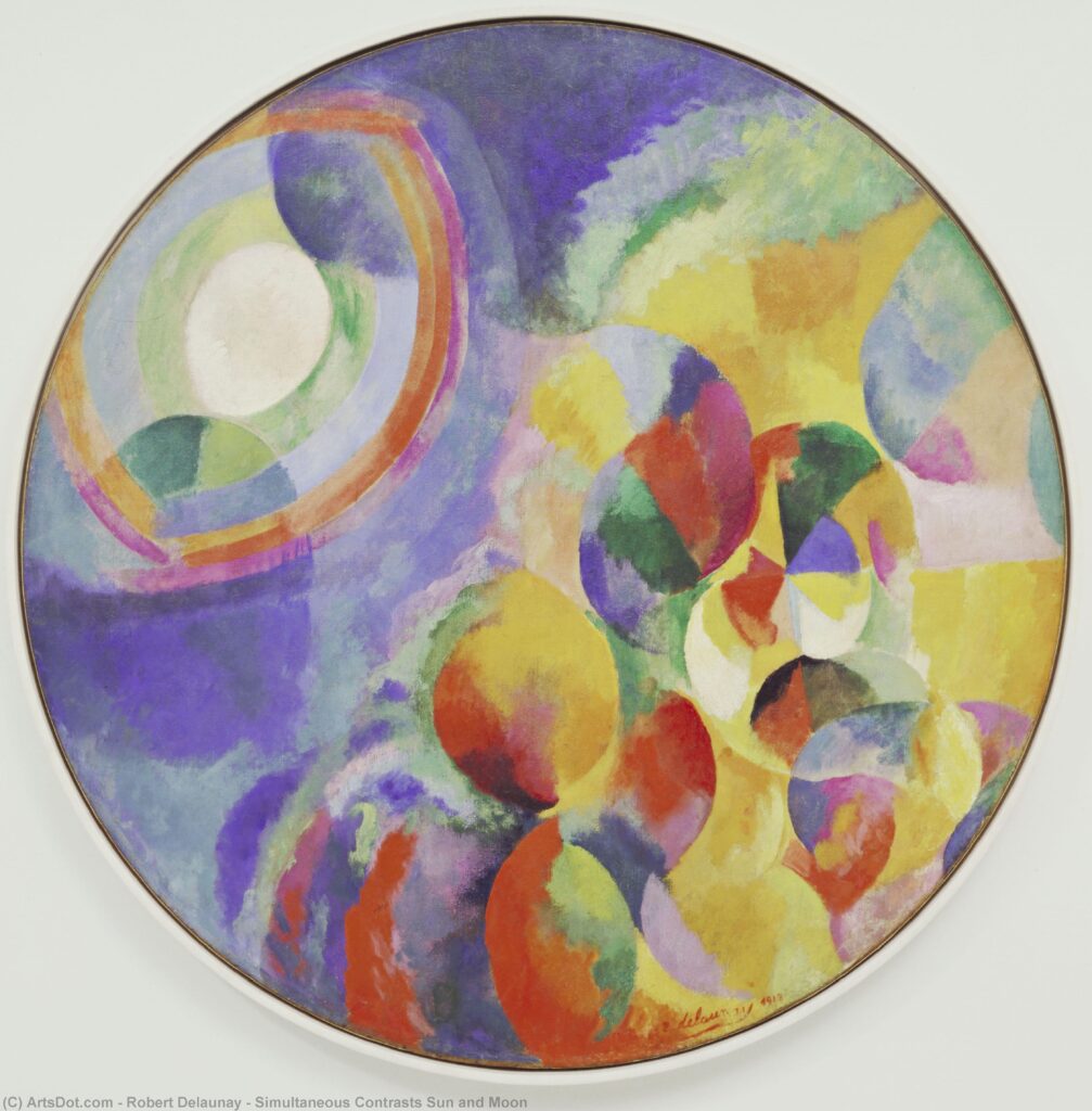 Simultaneous Contrasts Sun and Moon (1913) - Robert Delaunay Tablo