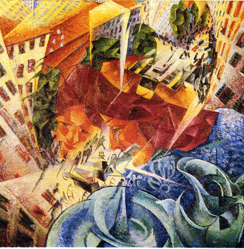 Simultaneous Visions (1912) – Umberto Boccioni Tablo