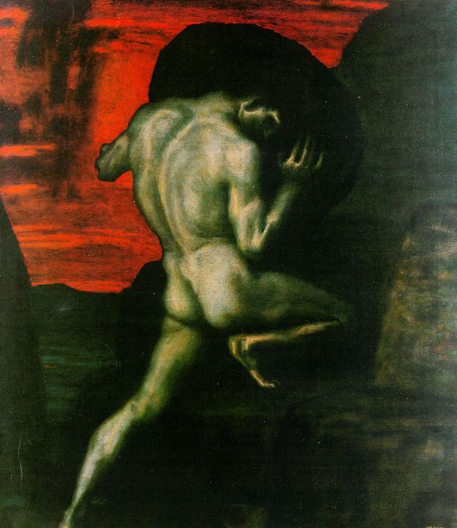 Sisyphus – Franz Stuck Tablo