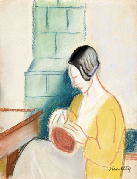 Sitting Woman (1930) - Kmetty János Tablo