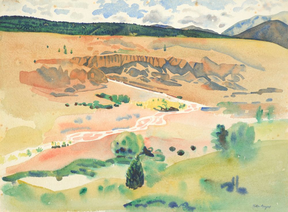 Sketch for Central Otago (Naseby) (1953) - Rita Angus Tablo