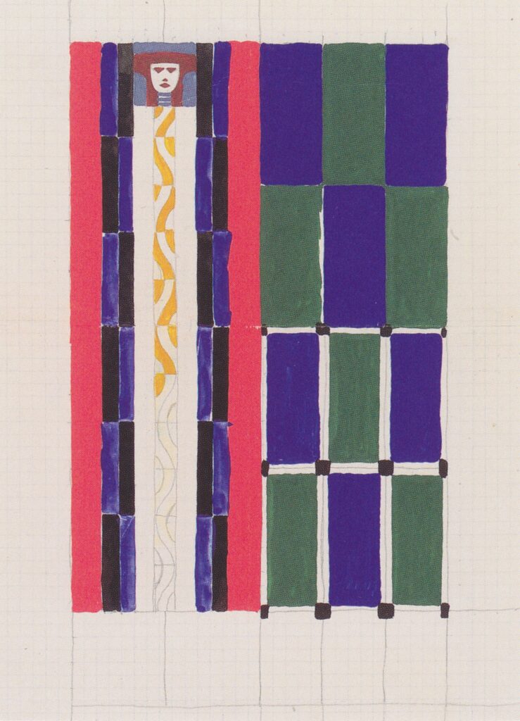Sketch for a poster of the Vienna Workshop (1904) – Koloman Moser Tablo