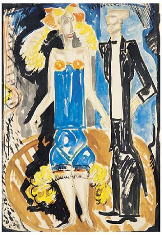 Sketch of the Decoration to the Performance ‘Hello, on the Wave 477’ (1929) – Vadym Meller Tablo