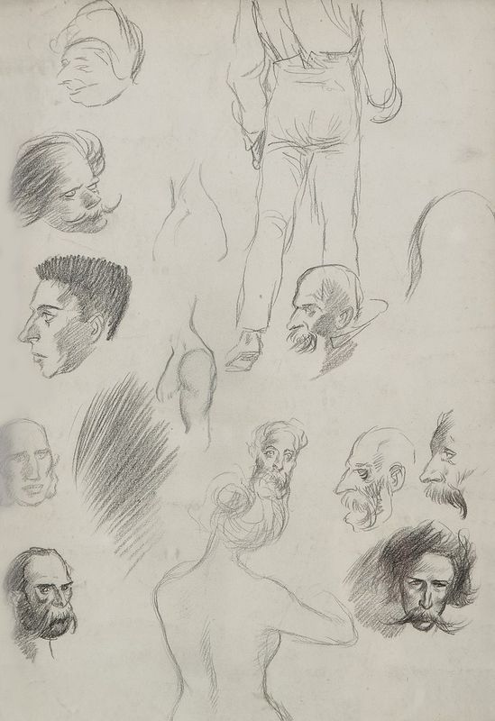 Sketches of people – Théophile Steinlen Tablo