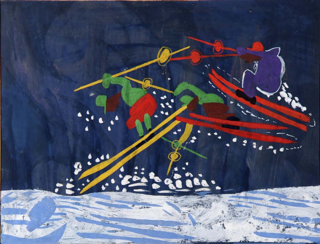 Ski Jump (1946) - William H. Johnson Tablo