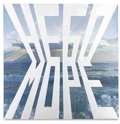 Sky Sea - Erik Bulatov Tablo