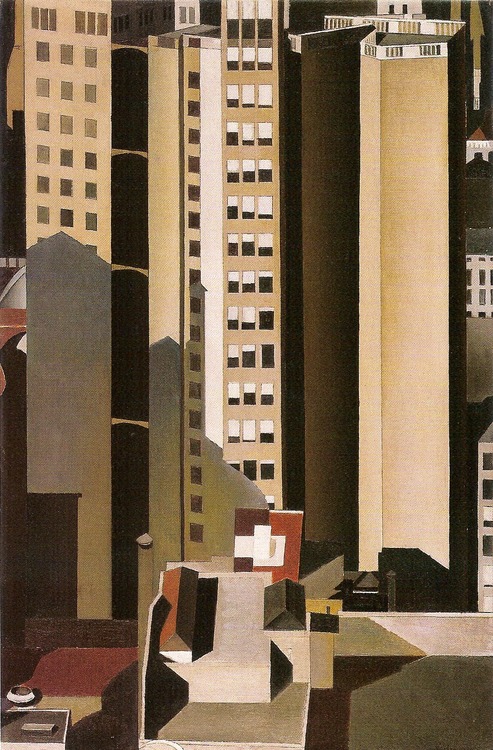 Skyscrapers (1922) - Charles Sheeler Tablo