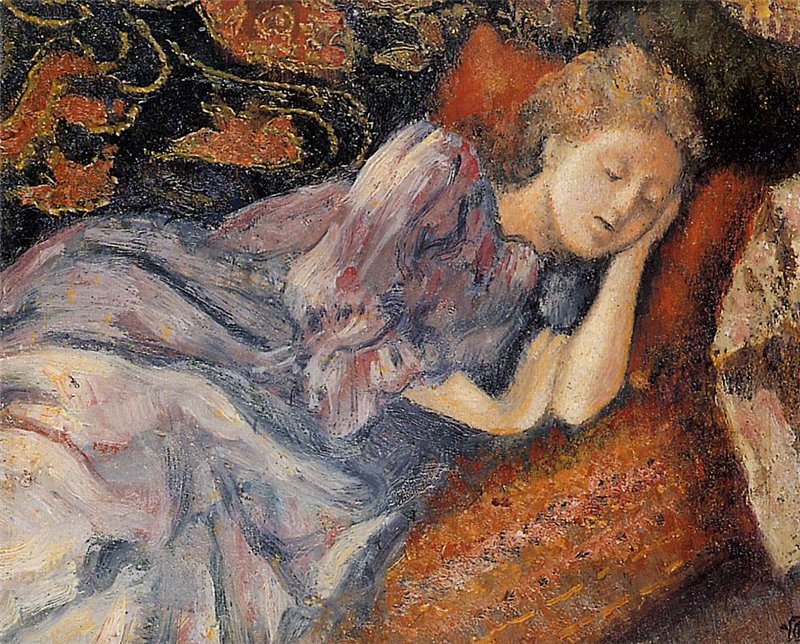 Sleep – Georges Lemmen Tablo
