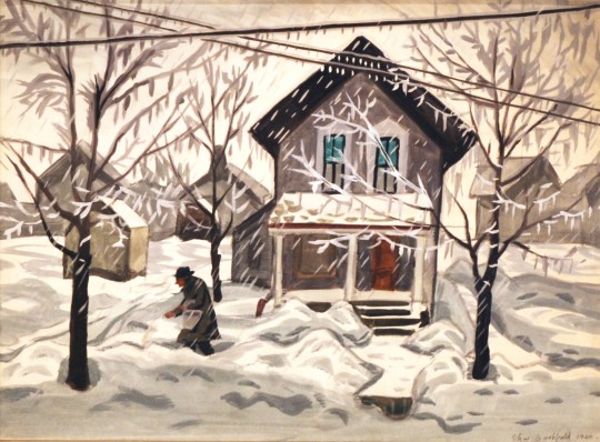 Sleet Storm (After the Ice Storm) (1920) - Charles E. Burchfield Tablo