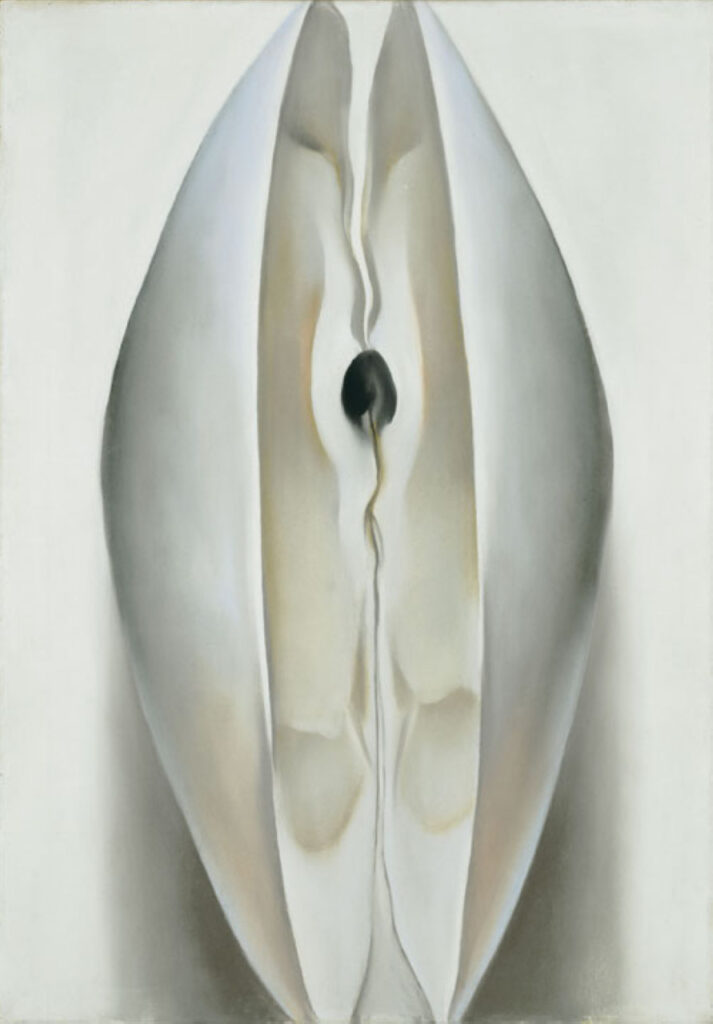 Slightly Open Clam Shell (1926) - Georgia O'Keeffe Tablo