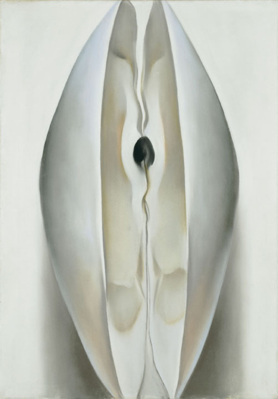 Slightly Open Clam Shell (1926) - Georgia O'Keeffe Tablo