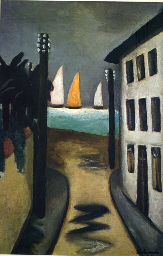 Small Landscape, Viareggio (1925) - Max Beckmann Tablo